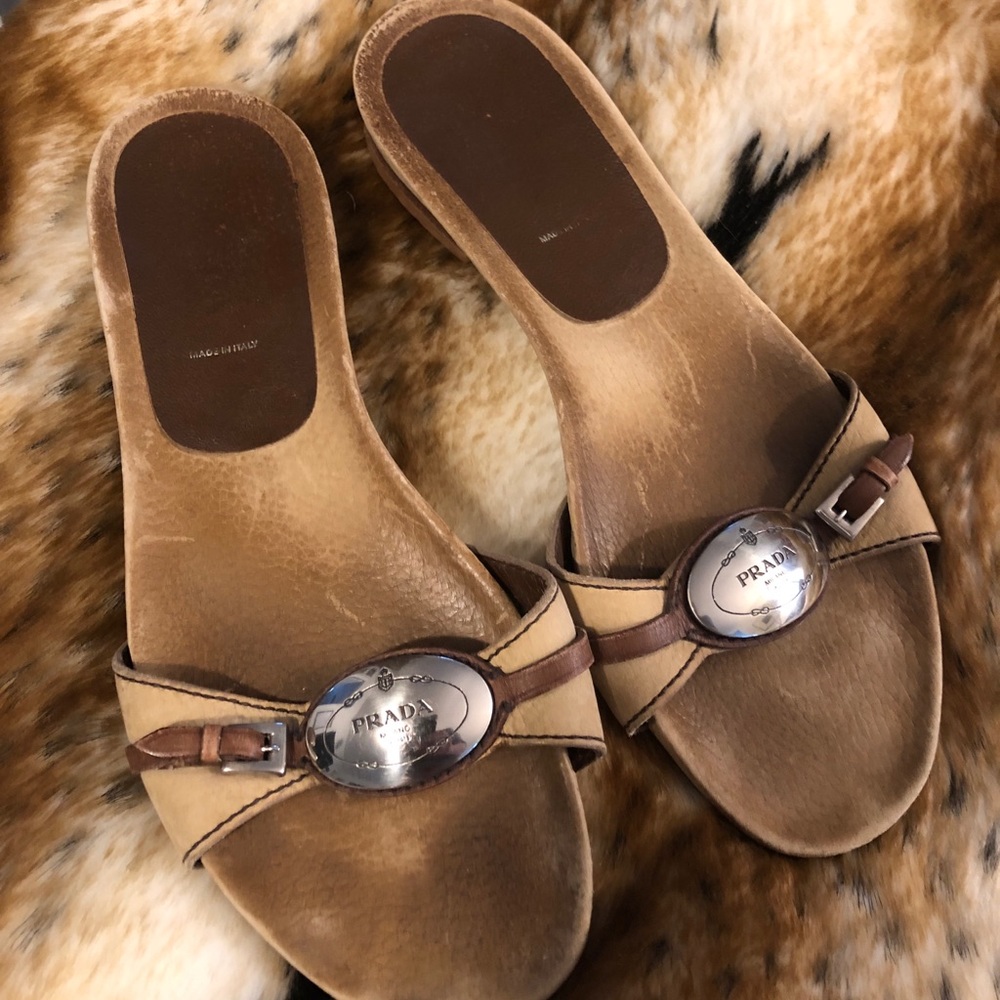 Prada sandals purchased in Paris.